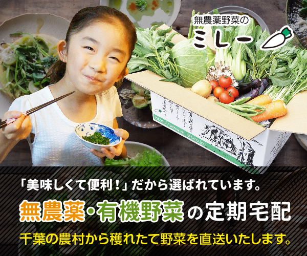 無農薬野菜のミレー 定期宅配の商品画像